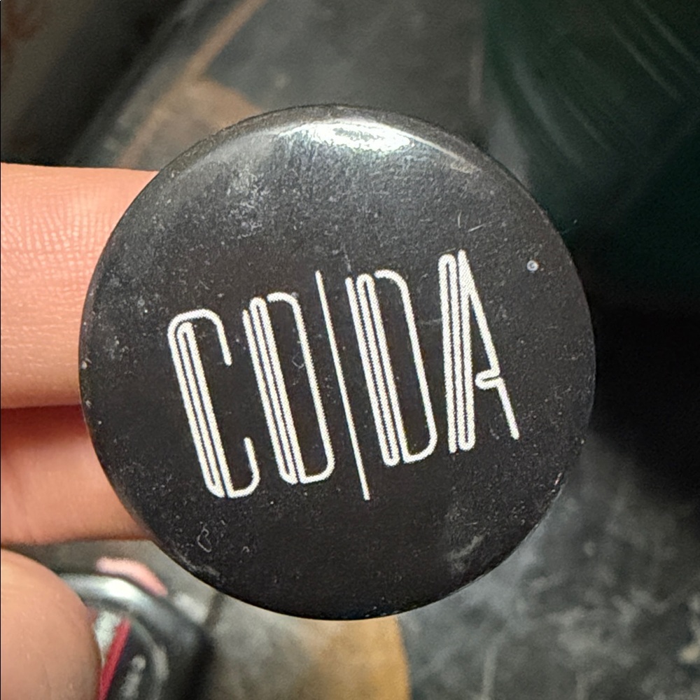 Black CO/DA Led Zeppelin Button Pin
